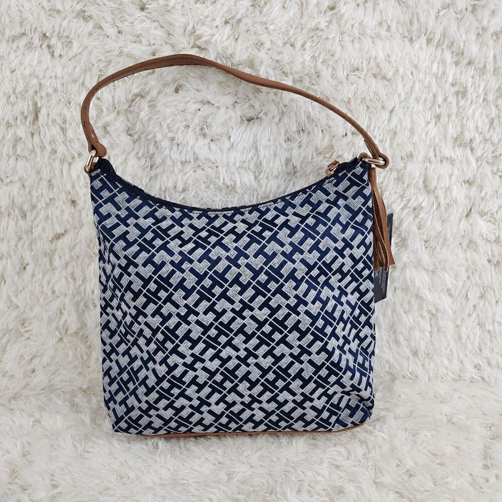 NWT Tommy Hilfiger Women Handbag Shoulder Blue NWT - Picture 5 of 6